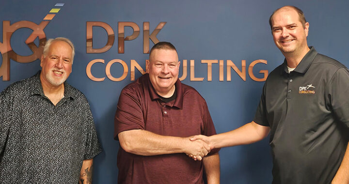 [Pictured from right to left, Ray Hyman, COO, Gregory Cook, Director of Survey, and James Heiser, President & CEO]